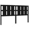 vidaXL Bed Headboard Black 185.5x4x100 cm Solid Wood Pine