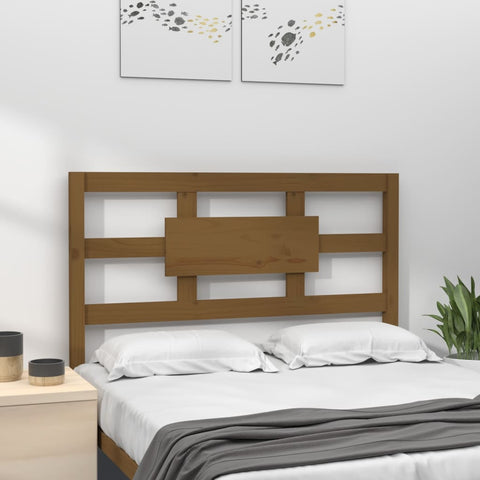 vidaXL Bed Headboard Honey Brown 105.5x4x100 cm Solid Wood Pine