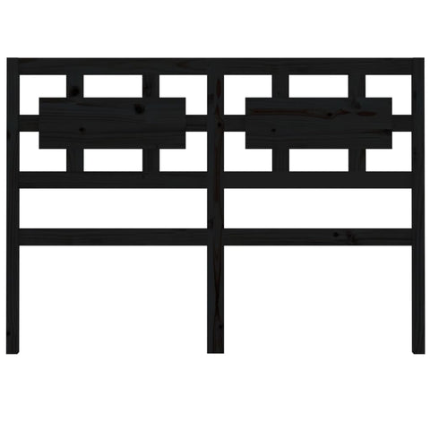 vidaXL Bed Headboard Black 165.5x4x100 cm Solid Wood Pine
