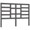 vidaXL Bed Headboard Grey 156x4x104 cm Solid Wood Pine
