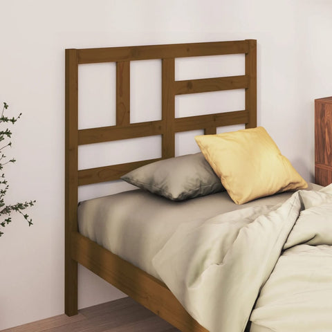 vidaXL Bed Headboard Honey Brown 106x4x104 cm Solid Wood Pine