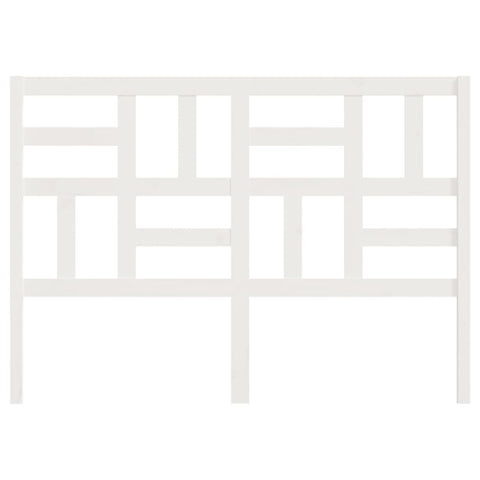 vidaXL Bed Headboard White 126x4x104 cm Solid Wood Pine