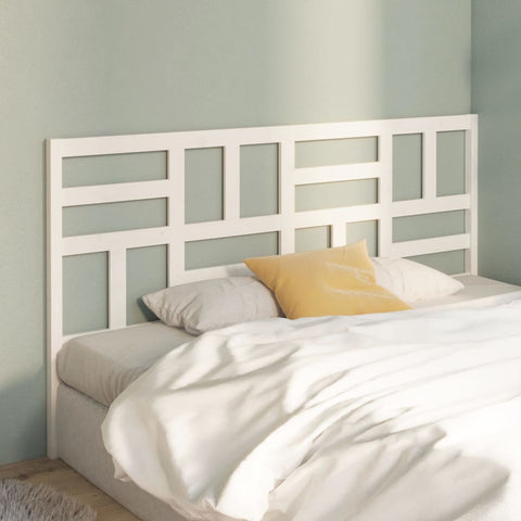 vidaXL Bed Headboard White 186x4x104 cm Solid Wood Pine