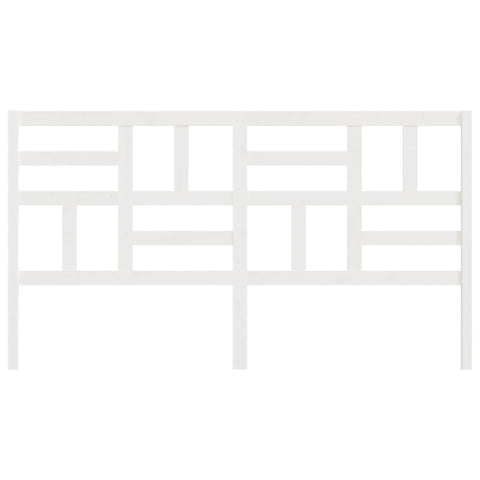 vidaXL Bed Headboard White 186x4x104 cm Solid Wood Pine