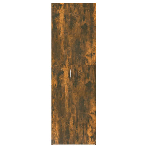 vidaXL Office Cabinet Smoked Oak 60x32x190 cm Engineered Wood