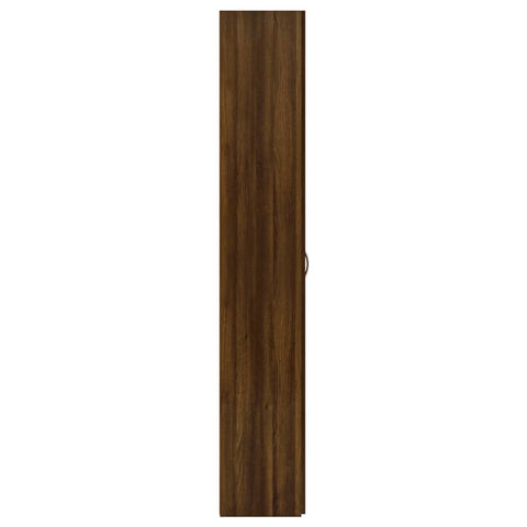vidaXL Office Cabinet Brown Oak 60x32x190 cm Engineered Wood