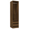 vidaXL Wardrobe with Drawers Brown Oak 50x50x200 cm Engineered Wood