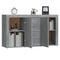 vidaXL Sideboard Grey Sonoma 120x36x69 cm Engineered Wood