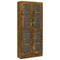vidaXL Vitrine Cabinet Smoked Oak 82.5x30.5x185.5 cm Engineered Wood