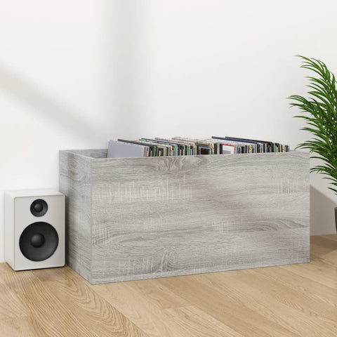 vidaXL Vinyl Storage Box Grey Sonoma 71x34x36 cm Engineered Wood