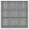 vidaXL Book Cabinet Grey Sonoma 98x29x97.5 cm