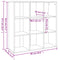 vidaXL Book Cabinet Grey Sonoma 98x29x97.5 cm