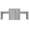 vidaXL Coffee Table Set Grey Sonoma 100x48x40 cm Engineered Wood
