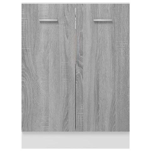 vidaXL Bottom Cabinet Lyon Grey Sonoma 60x46x81.5 cm Engineered Wood