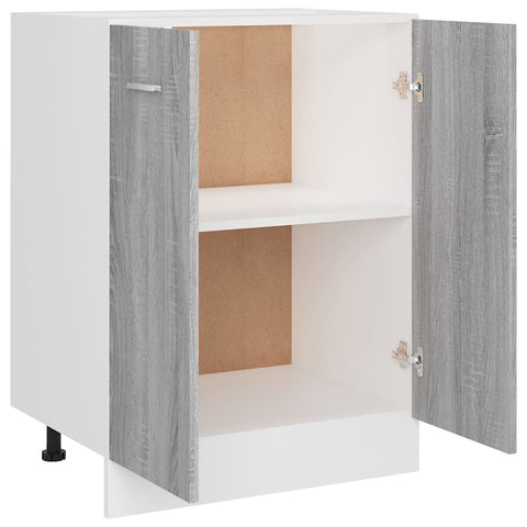 vidaXL Bottom Cabinet Lyon Grey Sonoma 60x46x81.5 cm Engineered Wood