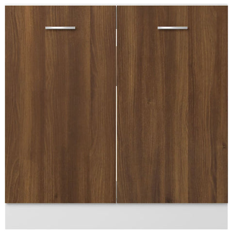 vidaXL Sink Bottom Cabinet Lyon Brown Oak 80x46x81.5 cm Engineered Wood