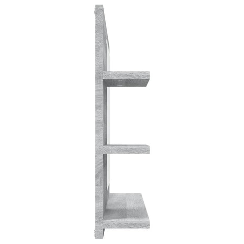 vidaXL Bathroom Mirror Grey Sonoma 60x10.5x45 cm Engineered Wood