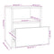 vidaXL Bedside Cabinet Grey Sonoma 40x40x50 cm Engineered Wood