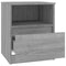 vidaXL Bedside Cabinets 2 pcs Grey Sonoma 40x40x50 cm Engineered Wood