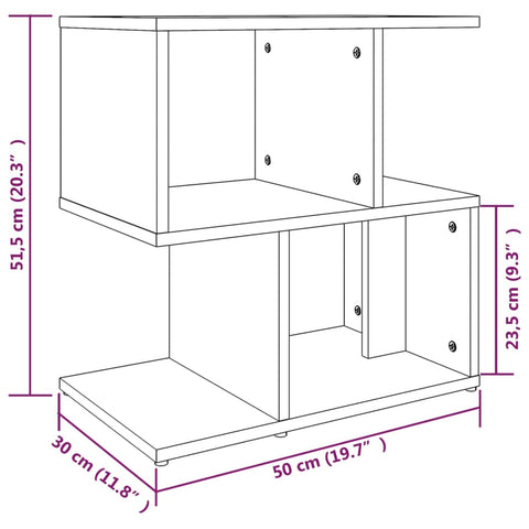 vidaXL Bedside Cabinets 2 pcs Brown Oak 50x30x51.5 cm Engineered Wood