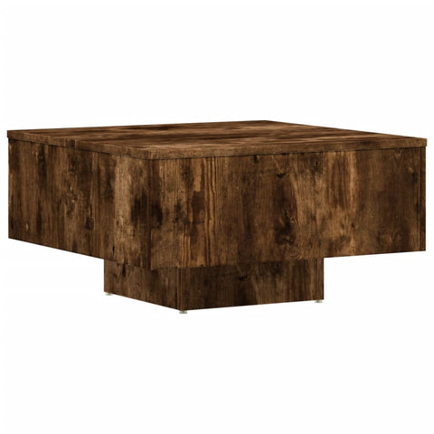 vidaXL Coffee Table Smoked Oak 60x60x31.5 cm Engineered Wood