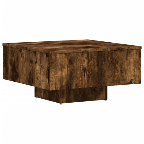 vidaXL Coffee Table Smoked Oak 60x60x31.5 cm Engineered Wood