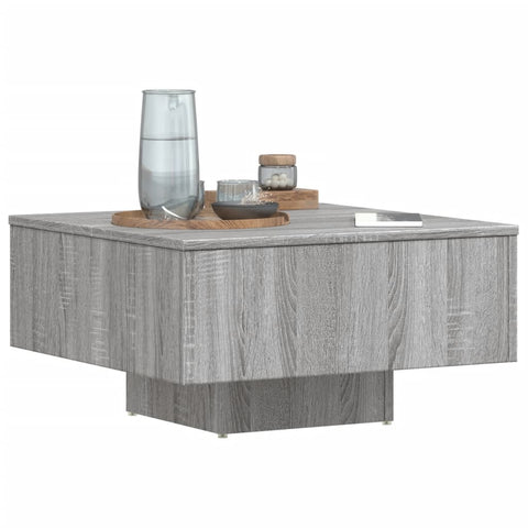 vidaXL Coffee Table Grey Sonoma 60x60x31.5 cm Engineered Wood