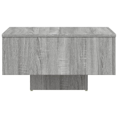 vidaXL Coffee Table Grey Sonoma 60x60x31.5 cm Engineered Wood