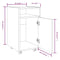 vidaXL Side Cabinet with Wheels Grey Sonoma 33x38x60 cm Engineered Wood