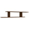 vidaXL Wall-Mounted TV Shelf Brown Oak 125x18x23 cm Engineered Wood
