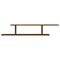 vidaXL Wall-Mounted TV Shelf Brown Oak 125x18x23 cm Engineered Wood