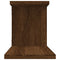 vidaXL Wall-Mounted TV Shelf Brown Oak 125x18x23 cm Engineered Wood