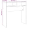 vidaXL Console Table Smoked Oak 78x30x80 cm Engineered Wood