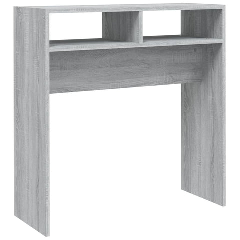 vidaXL Console Table Grey Sonoma 78x30x80 cm Engineered Wood