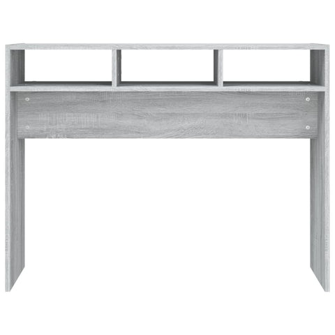 vidaXL Console Table Grey Sonoma 105x30x80 cm Engineered Wood