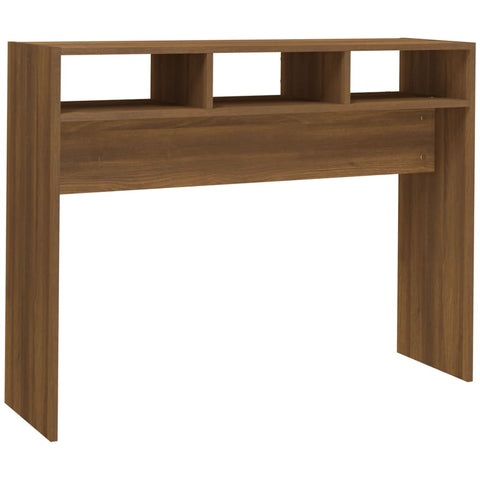 vidaXL Console Table Brown Oak 105x30x80 cm Engineered Wood