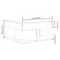 vidaXL Coffee Table Smoked Oak 57x57x30 cm Engineered Wood