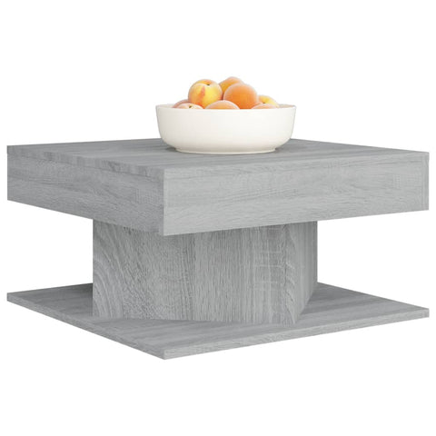 vidaXL Coffee Table Grey Sonoma 57x57x30 cm Engineered Wood