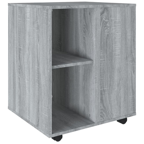 vidaXL Rolling Cabinet Grey Sonoma 60x53x72 cm Engineered Wood