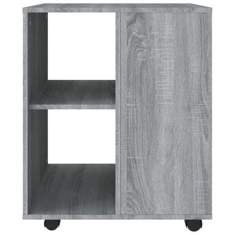 vidaXL Rolling Cabinet Grey Sonoma 60x53x72 cm Engineered Wood
