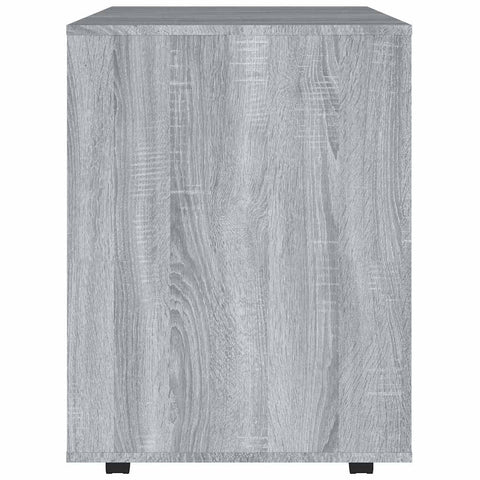 vidaXL Rolling Cabinet Grey Sonoma 60x53x72 cm Engineered Wood