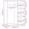vidaXL Wardrobe Brown Oak 80x40x110 cm Engineered Wood