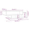 vidaXL Coffee Table Smoked Oak 105x55x32 cm Engineered Wood