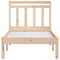 vidaXL Bed Frame without Mattress Small Single Solid Wood