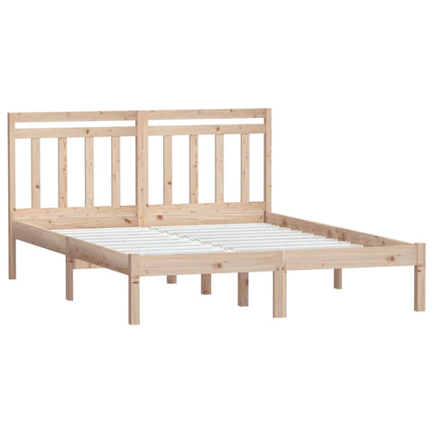 vidaXL Bed Frame without Mattress Double Solid Wood