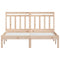 vidaXL Bed Frame without Mattress Double Solid Wood