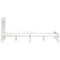 3100610 vidaXL Bed Frame without Mattress White Solid Wood 200x200 cm (810038+814115)