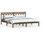 3100612 vidaXL Bed Frame without Mattress Honey Brown Solid Wood 200x200 cm (810040+814117)