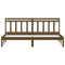 3100612 vidaXL Bed Frame without Mattress Honey Brown Solid Wood 200x200 cm (810040+814117)