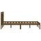 3100612 vidaXL Bed Frame without Mattress Honey Brown Solid Wood 200x200 cm (810040+814117)
